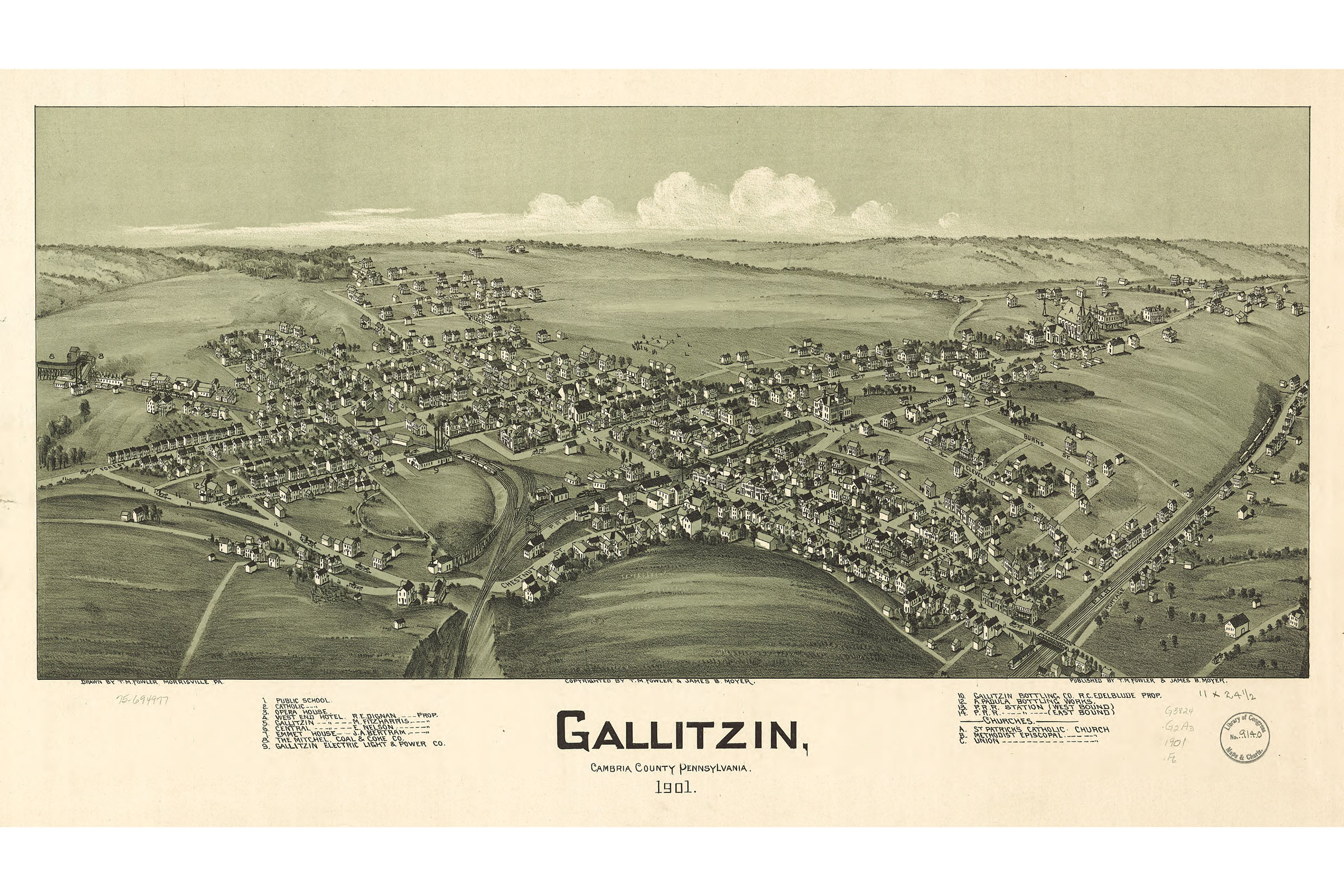 Prince Gallitzin Depth Map