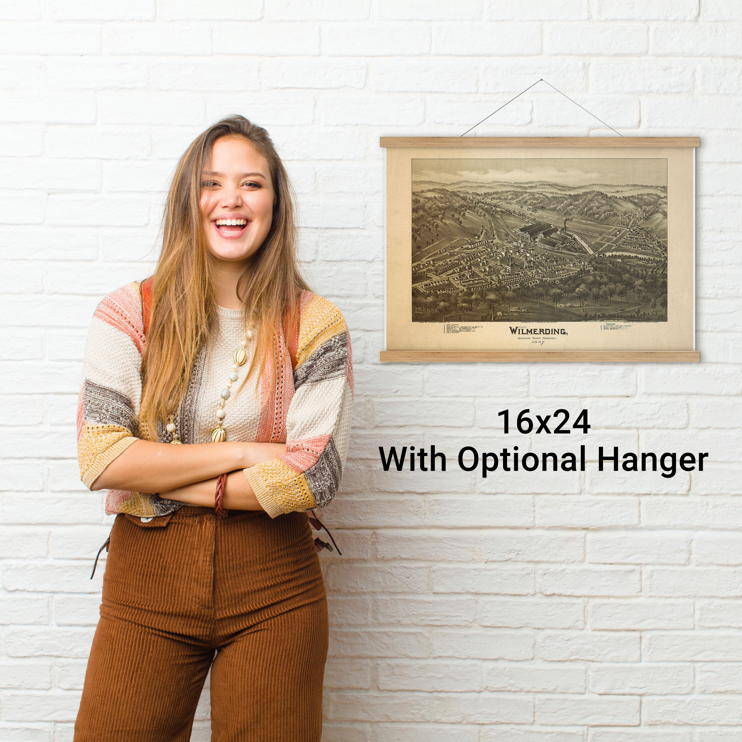 Map of Wilmerding PA; Antique Map; Pictorial or Birdseye Map, 1897 eBay