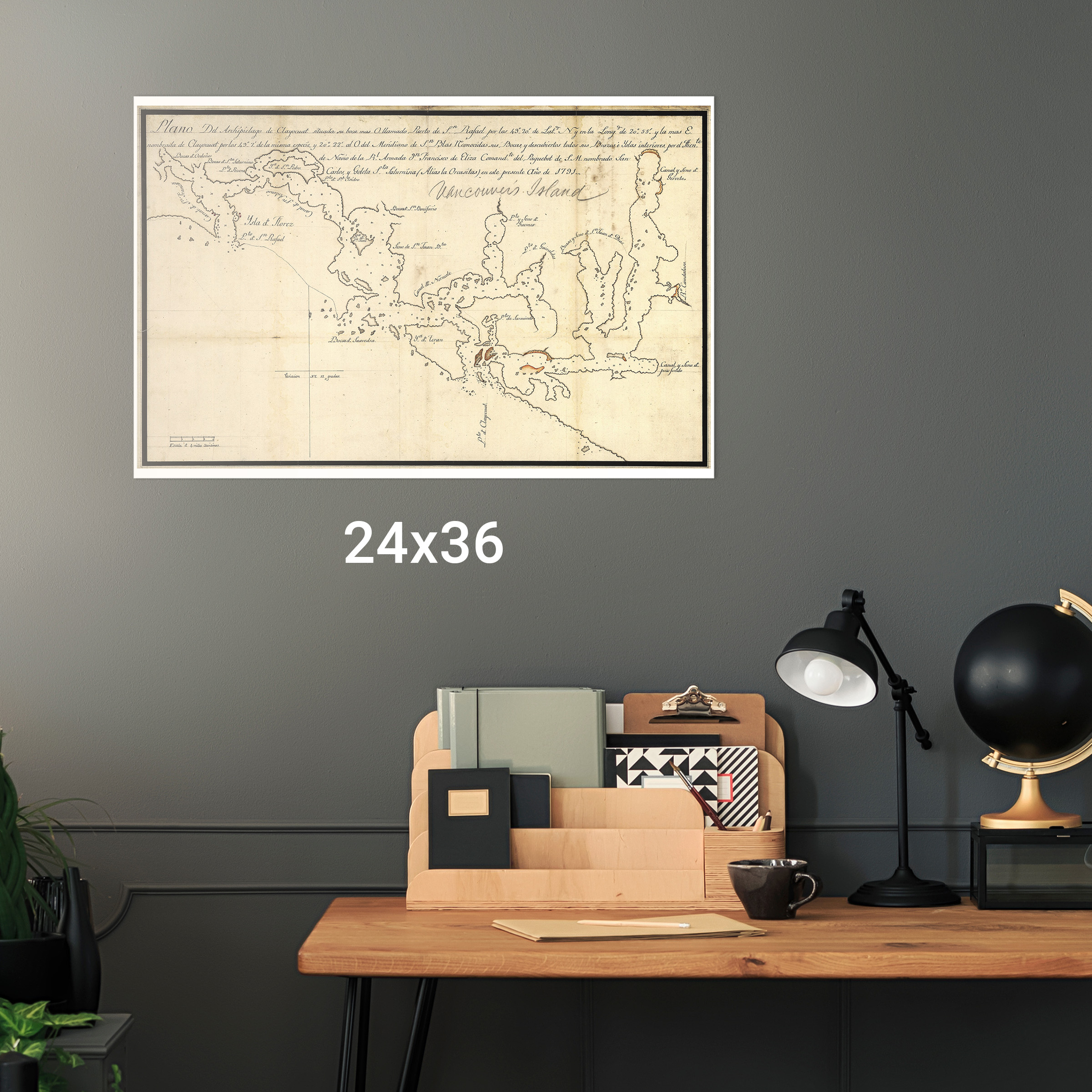 Karte von Vancouver Island und Clayoquot Sound; 1791; antike Karte - Bild 11 von 11